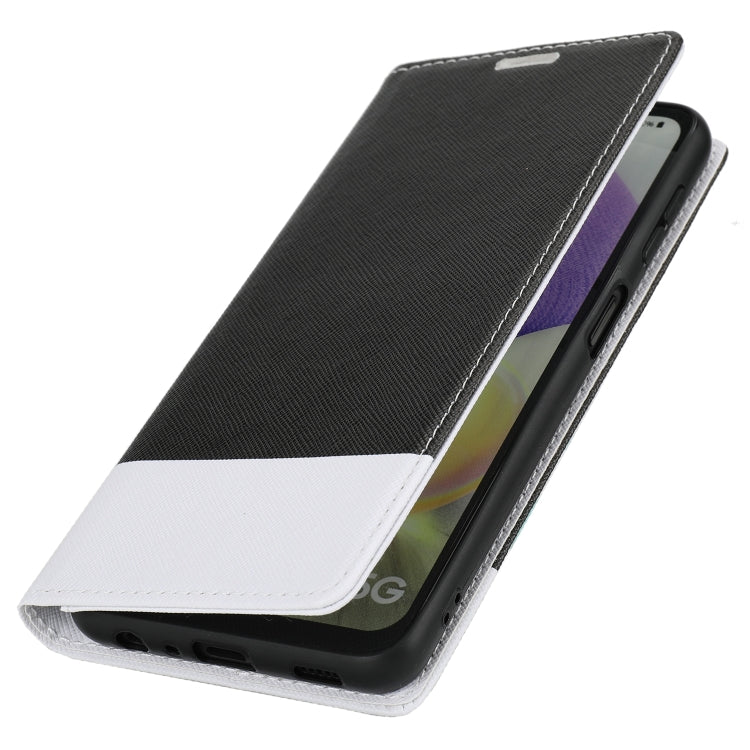 For Samsung Galaxy A32 5G Cross Texture Magnetic Horizontal Flip Leather Case with Card Slots & Holder & Wallet