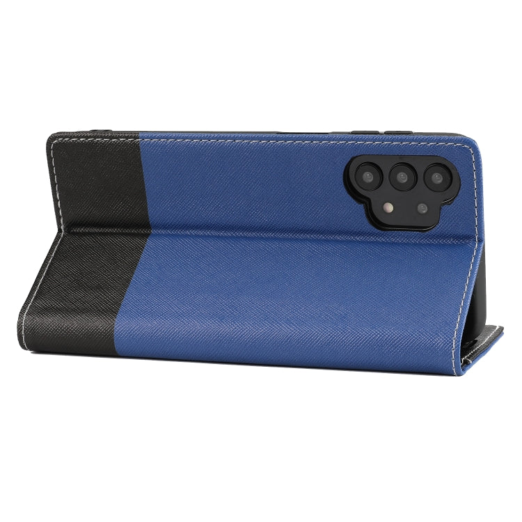 For Samsung Galaxy A32 5G Cross Texture Magnetic Horizontal Flip Leather Case with Card Slots & Holder & Wallet