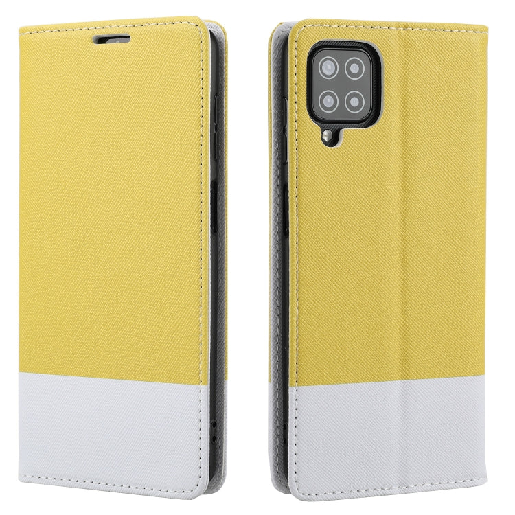 For Samsung Galaxy A42 Cross Texture Magnetic Horizontal Flip Leather Case with Card Slots & Holder & Wallet