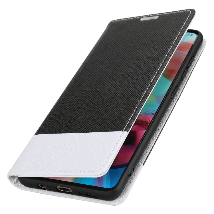 For Samsung Galaxy A51 Cross Texture Magnetic Horizontal Flip Leather Case with Card Slots & Holder & Wallet