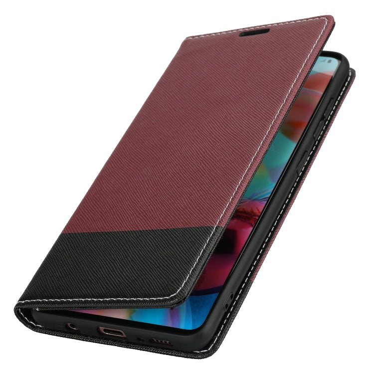 For Samsung Galaxy A51 Cross Texture Magnetic Horizontal Flip Leather Case with Card Slots & Holder & Wallet