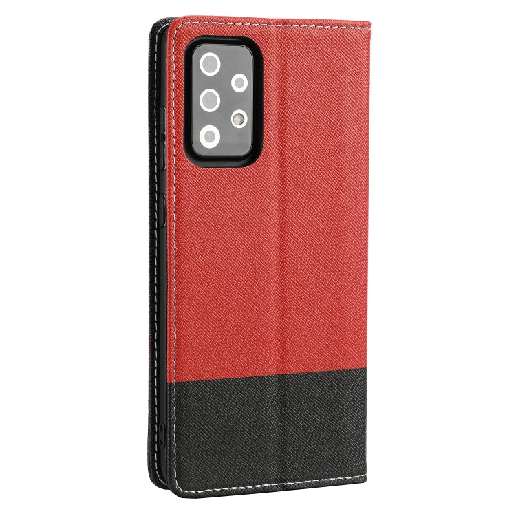 For Samsung Galaxy A52 5G / 4G Cross Texture Magnetic Horizontal Flip Leather Case with Card Slots & Holder & Wallet