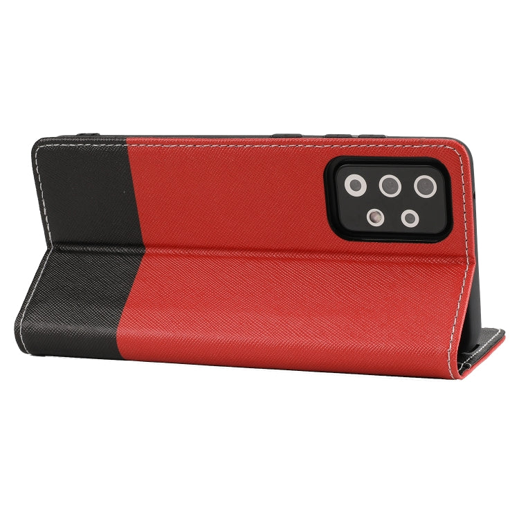 For Samsung Galaxy A52 5G / 4G Cross Texture Magnetic Horizontal Flip Leather Case with Card Slots & Holder & Wallet