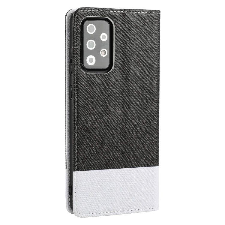 For Samsung Galaxy A72 5G / 4G Cross Texture Magnetic Horizontal Flip Leather Case with Card Slots & Holder & Wallet