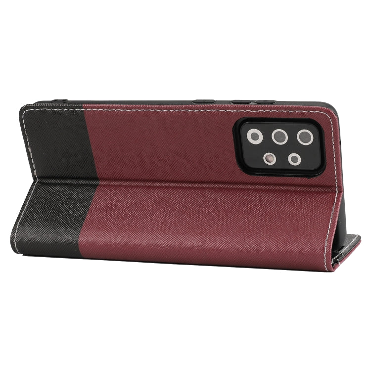 For Samsung Galaxy A72 5G / 4G Cross Texture Magnetic Horizontal Flip Leather Case with Card Slots & Holder & Wallet