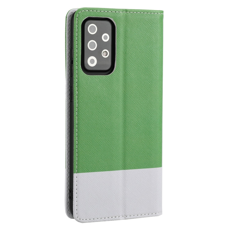 For Samsung Galaxy A72 5G / 4G Cross Texture Magnetic Horizontal Flip Leather Case with Card Slots & Holder & Wallet
