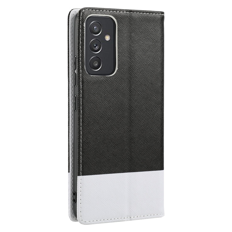 For Samsung Galaxy A82 5G Cross Texture Magnetic Horizontal Flip Leather Case with Card Slots & Holder & Wallet
