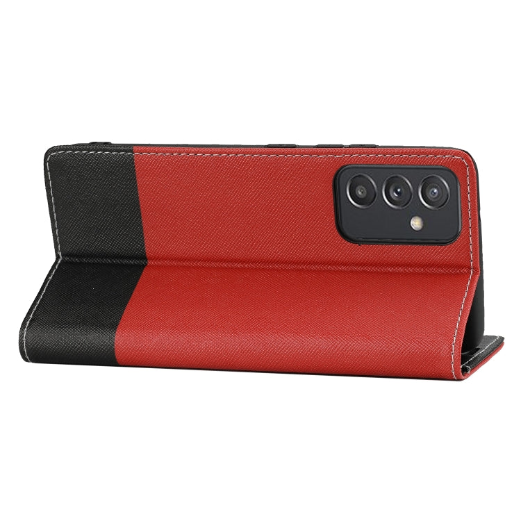 For Samsung Galaxy A82 5G Cross Texture Magnetic Horizontal Flip Leather Case with Card Slots & Holder & Wallet