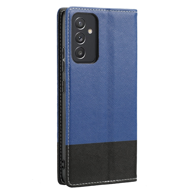 For Samsung Galaxy A82 5G Cross Texture Magnetic Horizontal Flip Leather Case with Card Slots & Holder & Wallet