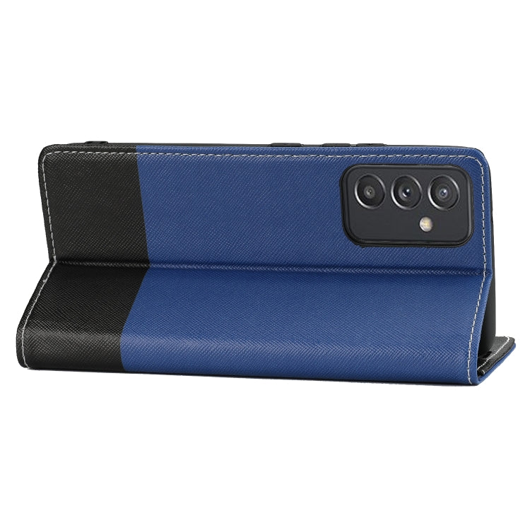 For Samsung Galaxy A82 5G Cross Texture Magnetic Horizontal Flip Leather Case with Card Slots & Holder & Wallet