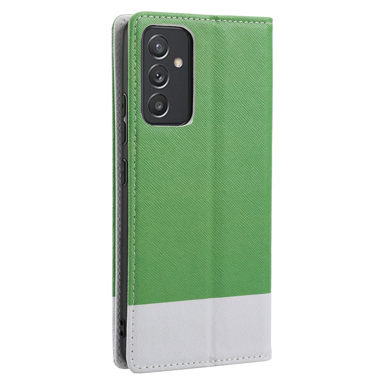 For Samsung Galaxy A82 5G Cross Texture Magnetic Horizontal Flip Leather Case with Card Slots & Holder & Wallet