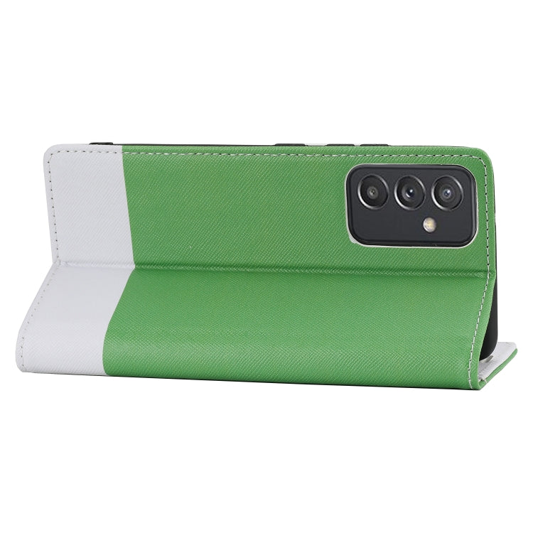 For Samsung Galaxy A82 5G Cross Texture Magnetic Horizontal Flip Leather Case with Card Slots & Holder & Wallet
