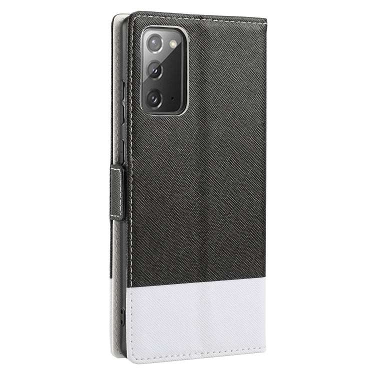 For Samsung Galaxy Note20 Cross Texture Magnetic Horizontal Flip Leather Case with Card Slots & Holder & Wallet
