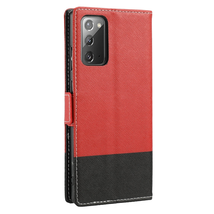 For Samsung Galaxy Note20 Cross Texture Magnetic Horizontal Flip Leather Case with Card Slots & Holder & Wallet