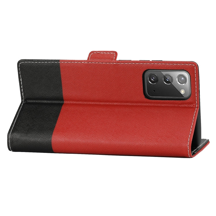 For Samsung Galaxy Note20 Cross Texture Magnetic Horizontal Flip Leather Case with Card Slots & Holder & Wallet