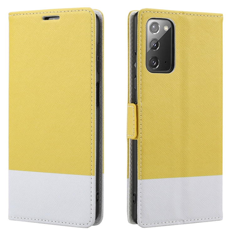 For Samsung Galaxy Note20 Cross Texture Magnetic Horizontal Flip Leather Case with Card Slots & Holder & Wallet