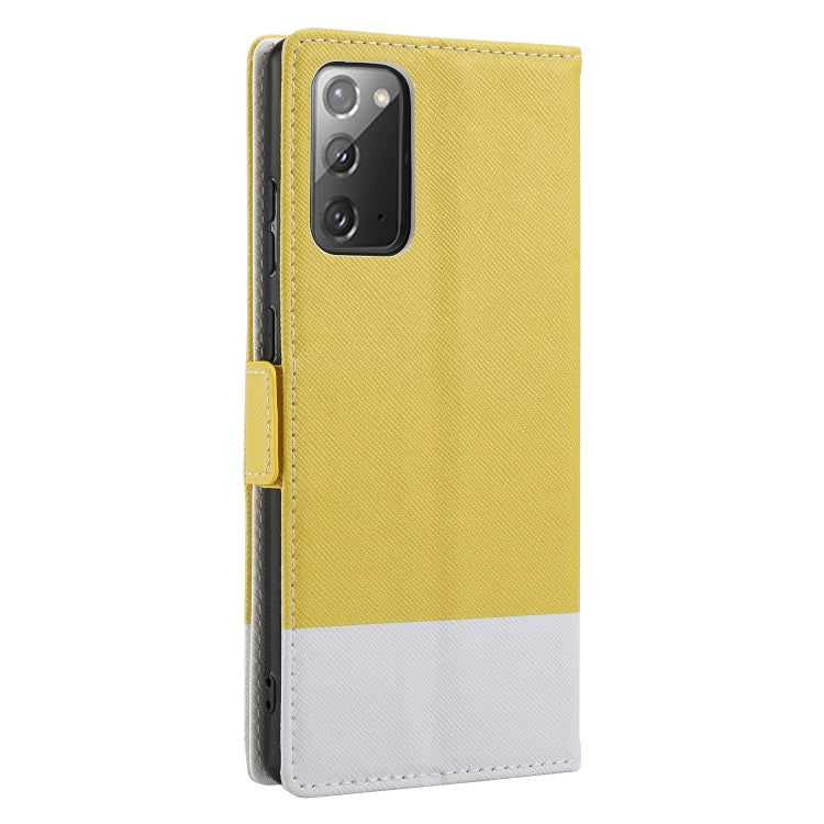 For Samsung Galaxy Note20 Cross Texture Magnetic Horizontal Flip Leather Case with Card Slots & Holder & Wallet