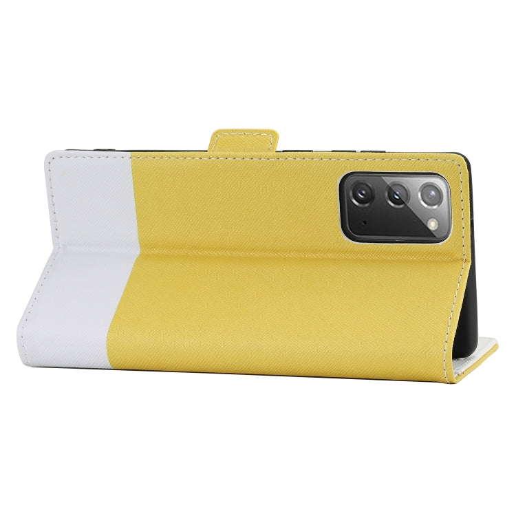 For Samsung Galaxy Note20 Cross Texture Magnetic Horizontal Flip Leather Case with Card Slots & Holder & Wallet