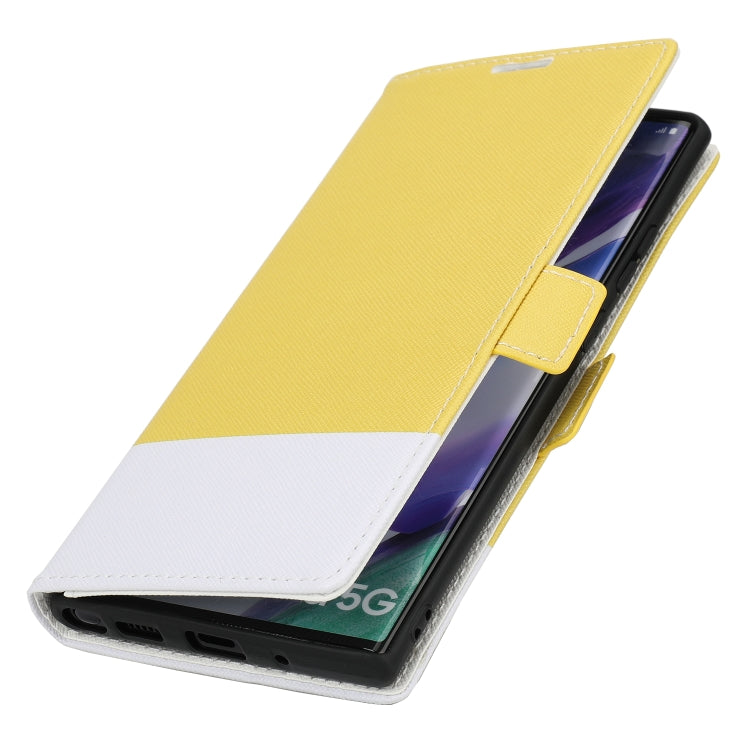 For Samsung Galaxy Note20 Cross Texture Magnetic Horizontal Flip Leather Case with Card Slots & Holder & Wallet