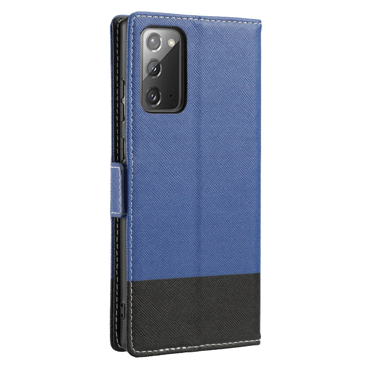 For Samsung Galaxy Note20 Cross Texture Magnetic Horizontal Flip Leather Case with Card Slots & Holder & Wallet