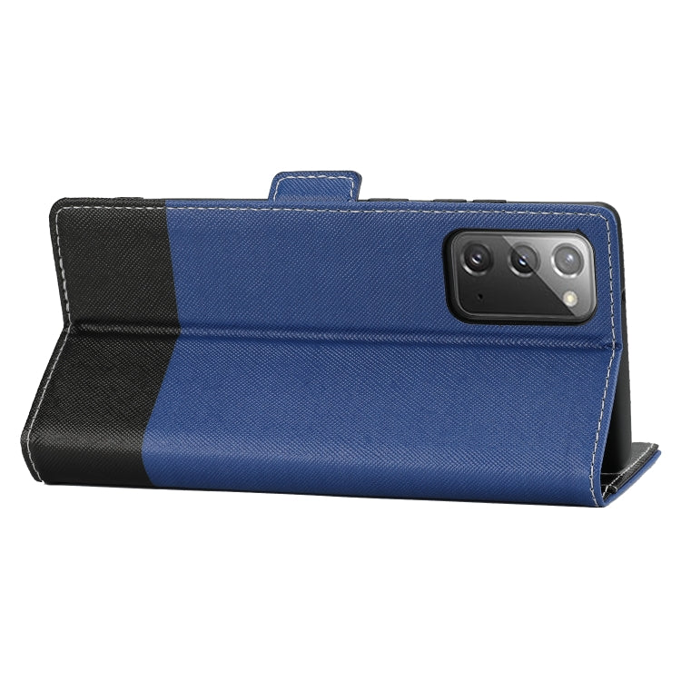 For Samsung Galaxy Note20 Cross Texture Magnetic Horizontal Flip Leather Case with Card Slots & Holder & Wallet