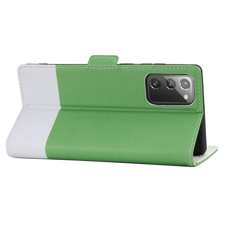 For Samsung Galaxy Note20 Cross Texture Magnetic Horizontal Flip Leather Case with Card Slots & Holder & Wallet