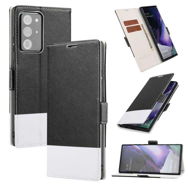 For Samsung Galaxy Note20 Ultra Cross Texture Magnetic Horizontal Flip Leather Case with Card Slots & Holder & Wallet