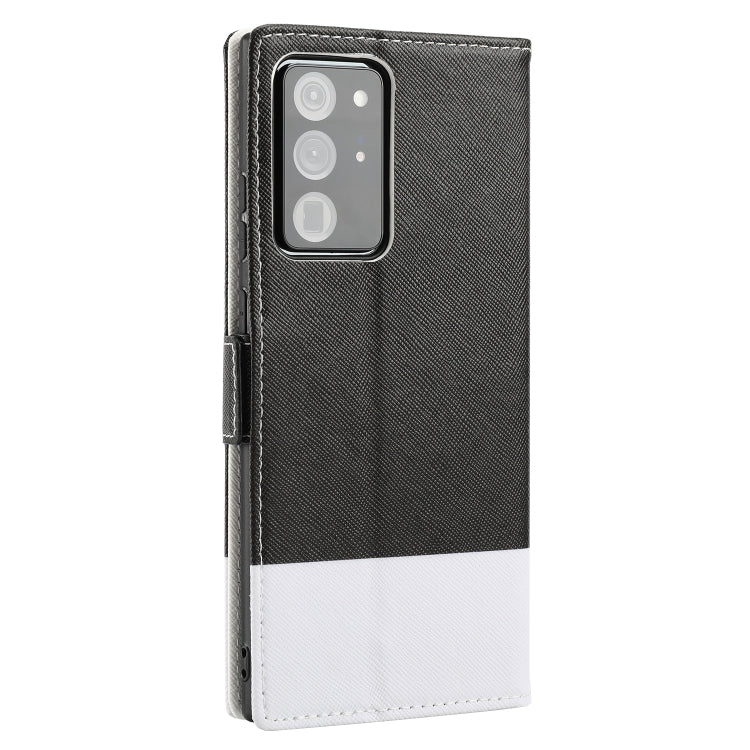 For Samsung Galaxy Note20 Ultra Cross Texture Magnetic Horizontal Flip Leather Case with Card Slots & Holder & Wallet