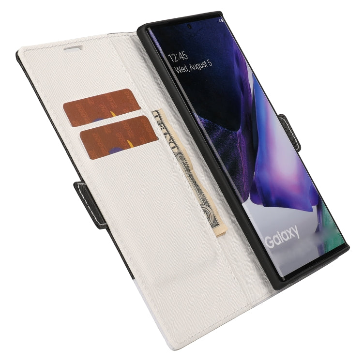 For Samsung Galaxy Note20 Ultra Cross Texture Magnetic Horizontal Flip Leather Case with Card Slots & Holder & Wallet