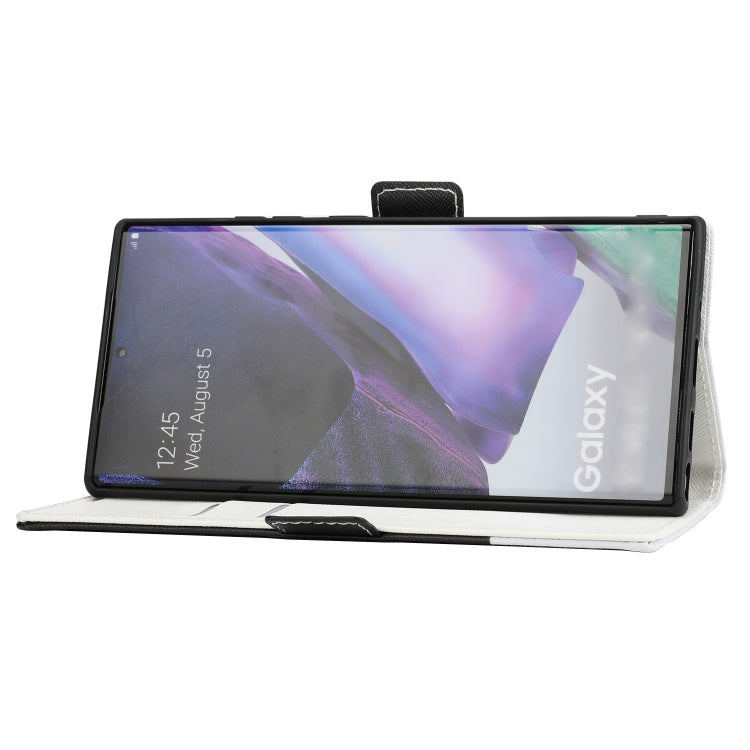 For Samsung Galaxy Note20 Ultra Cross Texture Magnetic Horizontal Flip Leather Case with Card Slots & Holder & Wallet