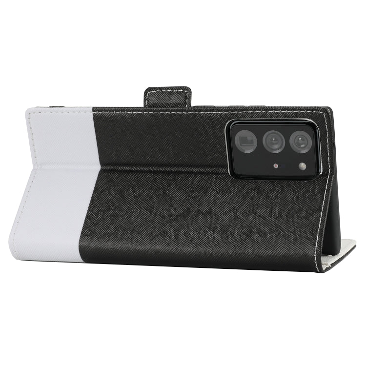 For Samsung Galaxy Note20 Ultra Cross Texture Magnetic Horizontal Flip Leather Case with Card Slots & Holder & Wallet