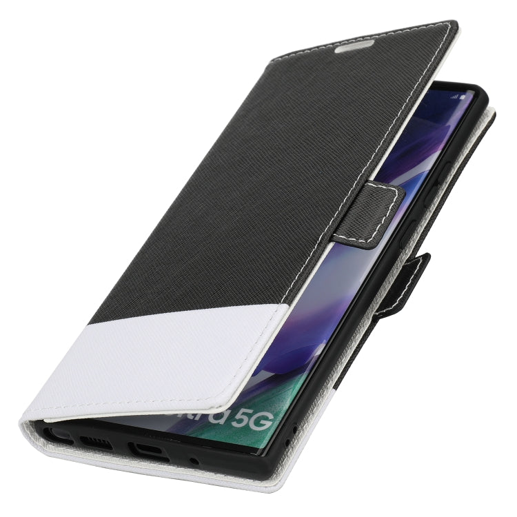 For Samsung Galaxy Note20 Ultra Cross Texture Magnetic Horizontal Flip Leather Case with Card Slots & Holder & Wallet