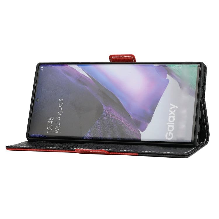 For Samsung Galaxy Note20 Ultra Cross Texture Magnetic Horizontal Flip Leather Case with Card Slots & Holder & Wallet