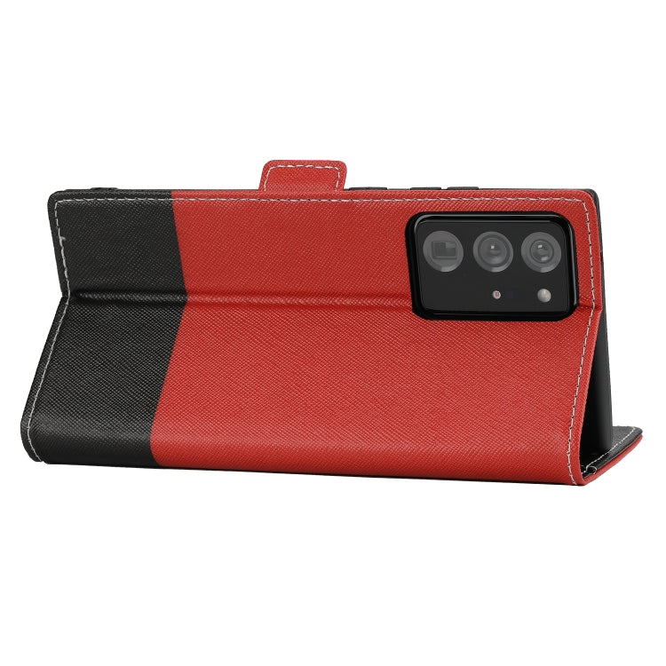 For Samsung Galaxy Note20 Ultra Cross Texture Magnetic Horizontal Flip Leather Case with Card Slots & Holder & Wallet