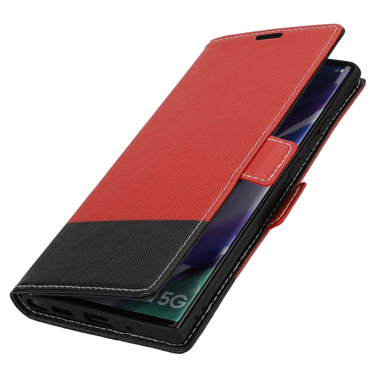For Samsung Galaxy Note20 Ultra Cross Texture Magnetic Horizontal Flip Leather Case with Card Slots & Holder & Wallet