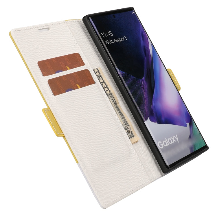 For Samsung Galaxy Note20 Ultra Cross Texture Magnetic Horizontal Flip Leather Case with Card Slots & Holder & Wallet