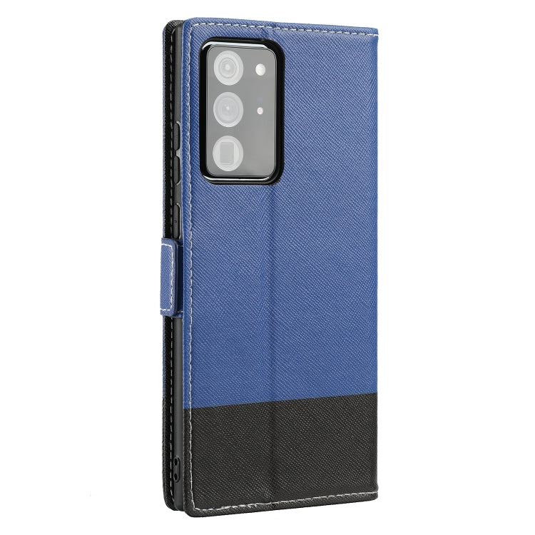 For Samsung Galaxy Note20 Ultra Cross Texture Magnetic Horizontal Flip Leather Case with Card Slots & Holder & Wallet