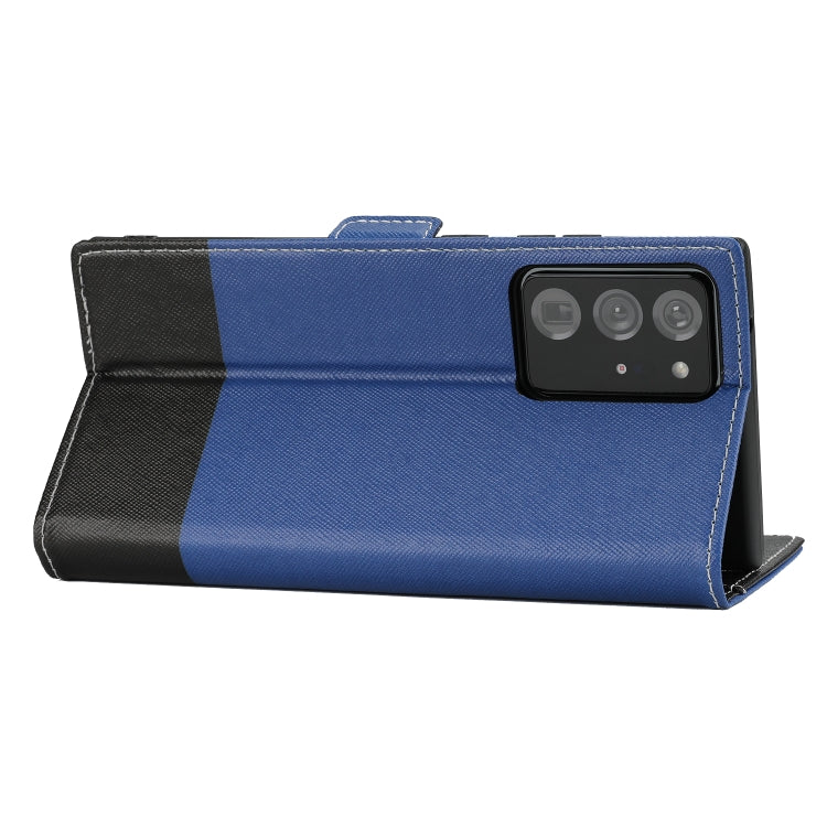 For Samsung Galaxy Note20 Ultra Cross Texture Magnetic Horizontal Flip Leather Case with Card Slots & Holder & Wallet