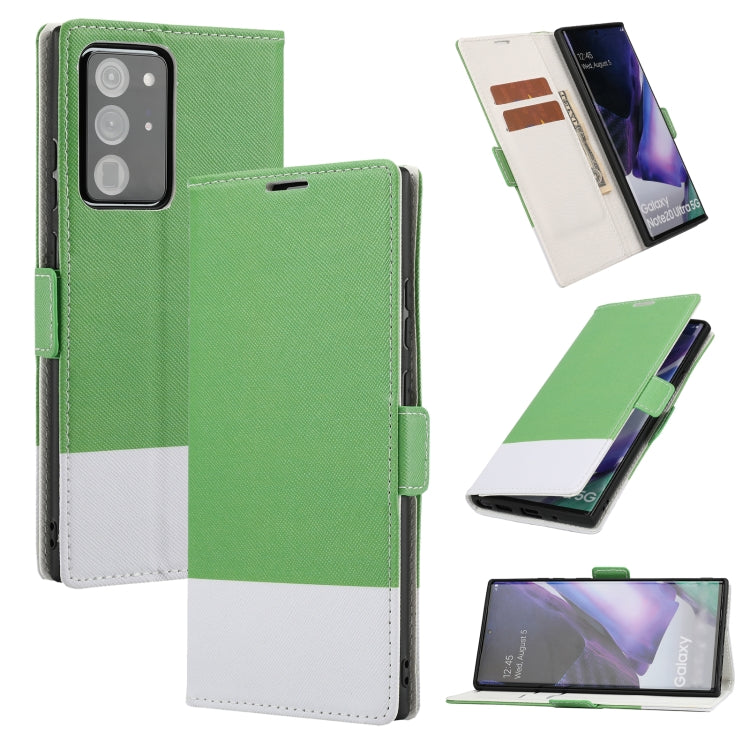 For Samsung Galaxy Note20 Ultra Cross Texture Magnetic Horizontal Flip Leather Case with Card Slots & Holder & Wallet