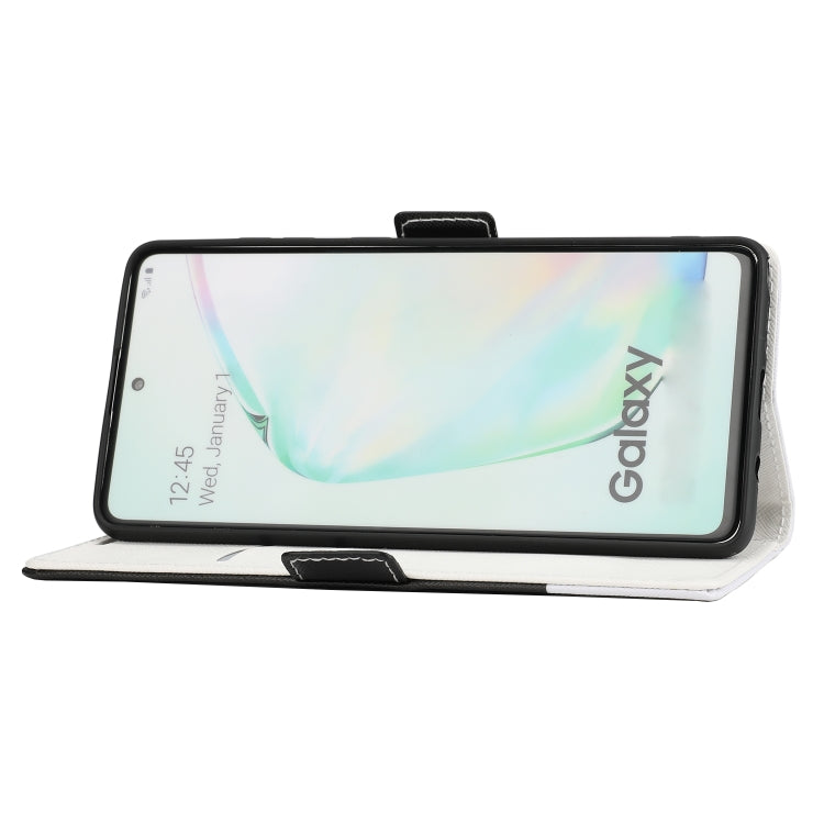 For Samsung Galaxy Note10+ Cross Texture Magnetic Horizontal Flip Leather Case with Card Slots & Holder & Wallet