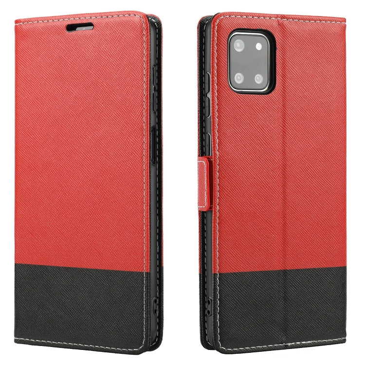 For Samsung Galaxy Note10+ Cross Texture Magnetic Horizontal Flip Leather Case with Card Slots & Holder & Wallet