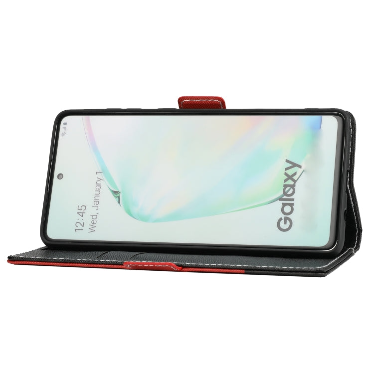 For Samsung Galaxy Note10+ Cross Texture Magnetic Horizontal Flip Leather Case with Card Slots & Holder & Wallet