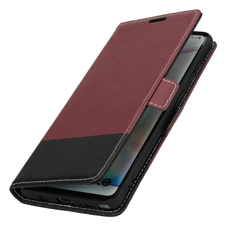 For Samsung Galaxy Note10+ Cross Texture Magnetic Horizontal Flip Leather Case with Card Slots & Holder & Wallet