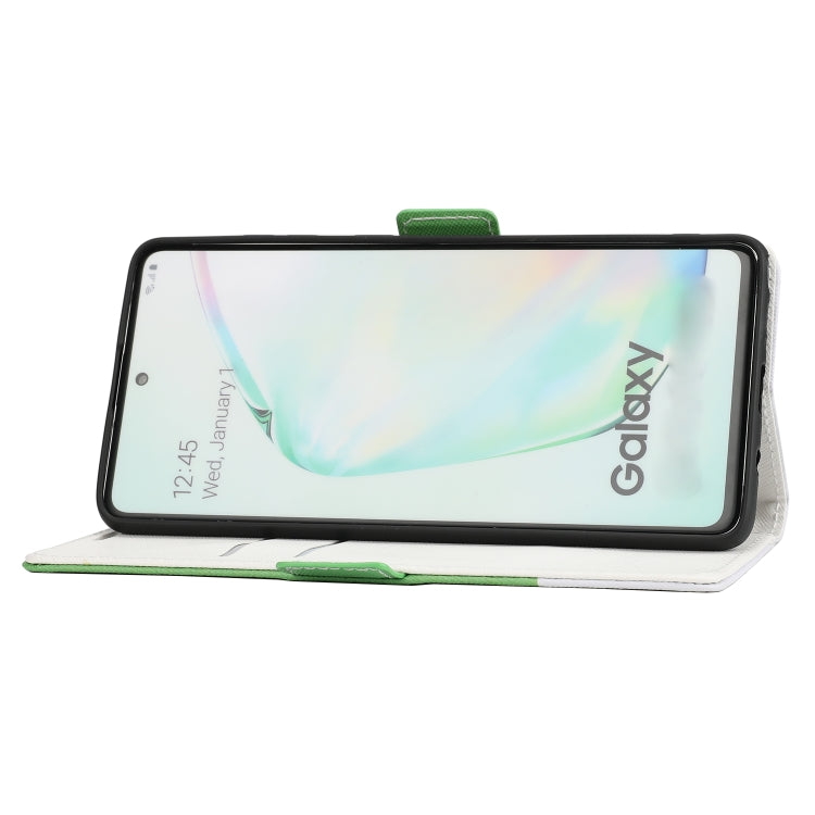 For Samsung Galaxy Note10+ Cross Texture Magnetic Horizontal Flip Leather Case with Card Slots & Holder & Wallet