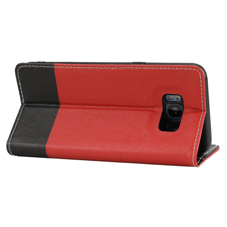 For Samsung Galaxy S8 Cross Texture Magnetic Horizontal Flip Leather Case with Card Slots & Holder & Wallet