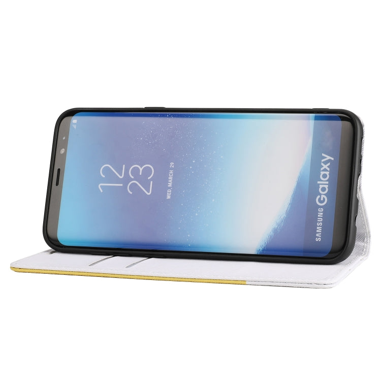 For Samsung Galaxy S8 Cross Texture Magnetic Horizontal Flip Leather Case with Card Slots & Holder & Wallet