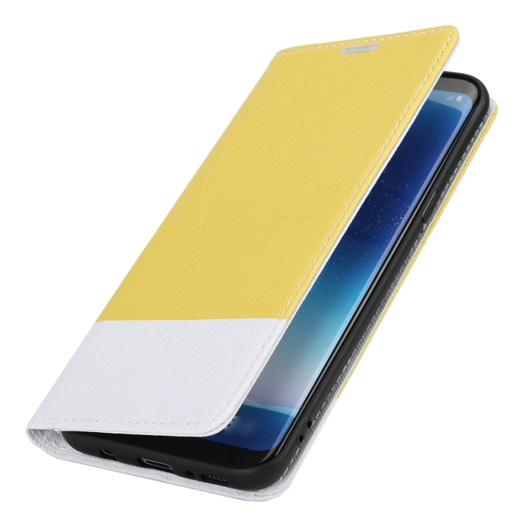 For Samsung Galaxy S8 Cross Texture Magnetic Horizontal Flip Leather Case with Card Slots & Holder & Wallet