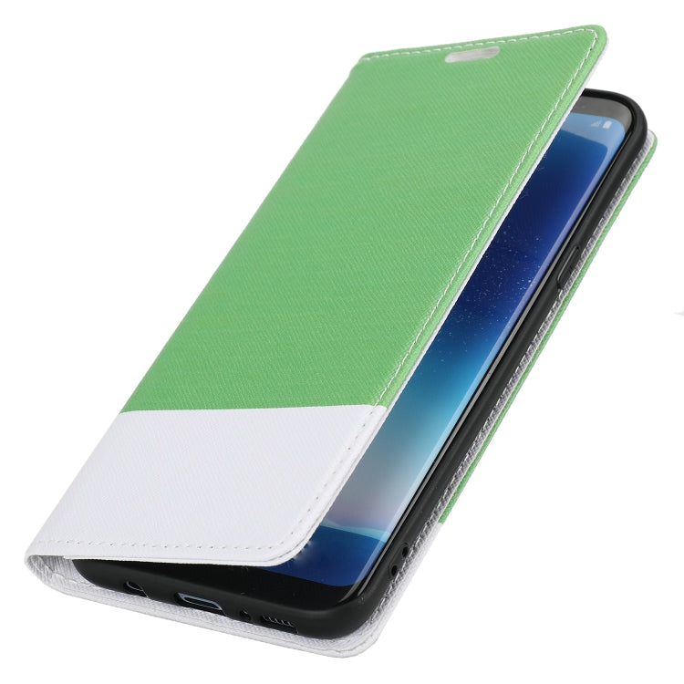 For Samsung Galaxy S8 Cross Texture Magnetic Horizontal Flip Leather Case with Card Slots & Holder & Wallet