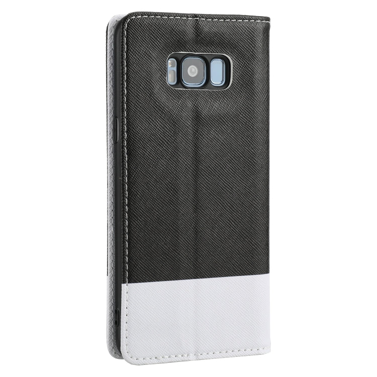 For Samsung Galaxy S8+ Cross Texture Magnetic Horizontal Flip Leather Case with Card Slots & Holder & Wallet