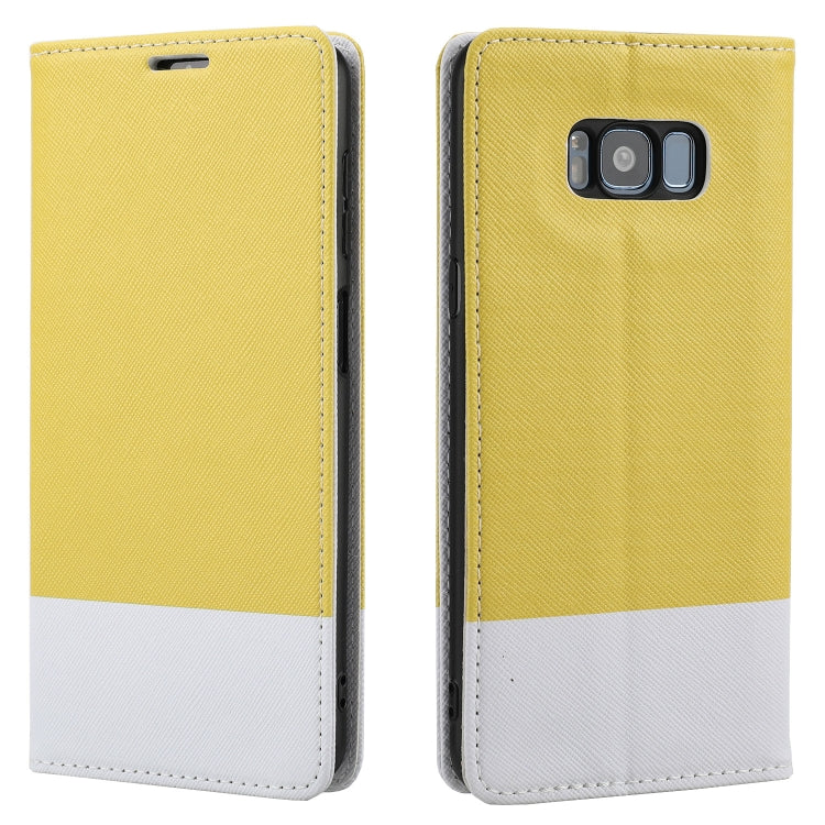 For Samsung Galaxy S8+ Cross Texture Magnetic Horizontal Flip Leather Case with Card Slots & Holder & Wallet